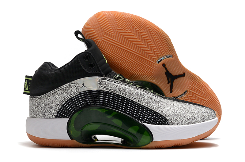 2020 Jordan 35 Black Grey Green Yellow